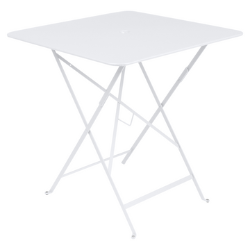 Mesa Cuadrada Bistro Acero Blanco 71X71