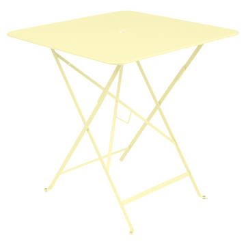 Mesa Cuadrada Bistro Acero Limon Frio 71X71