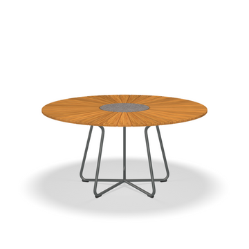 Mesa Redonda Circle Aluminio Bambu Granito 150X75