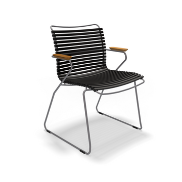 Sillon Click Aluminio Resina Bambu /Negro