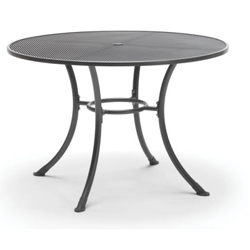 Mesa Redonda Mesh Acero Antracita 90X75