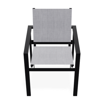 Sillon Tribeca Aluminio Malla Blanco/Alloy