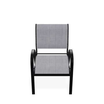 Sillon Aruba-Cafe Aluminio Malla Antracta/Pewter